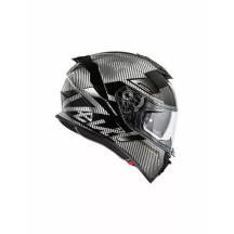 Casco Devil Carbon MN — XL, gris brillo